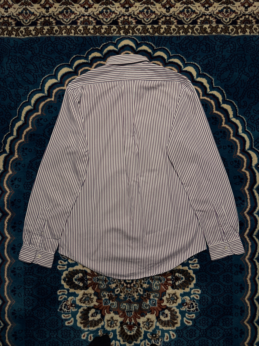Ralph Lauren Stripe Purple Custom Fit Shirt - S