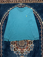 Polo Ralph Lauren Teal Long Sleeve Crewneck Tee - L