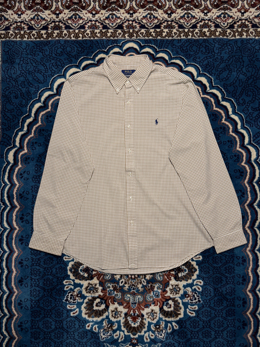 Polo Ralph Lauren Check Brown Classic Fit Shirt - L