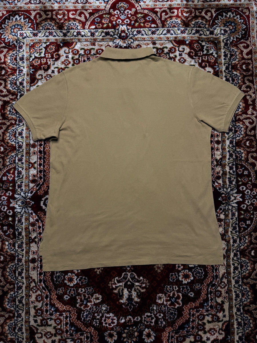 Polo by Ralph Lauren Light Brown Custom Fit Polo Shirt - XL