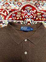 Polo by Ralph Lauren Brown Long Sleeve Polo Shirt - XL