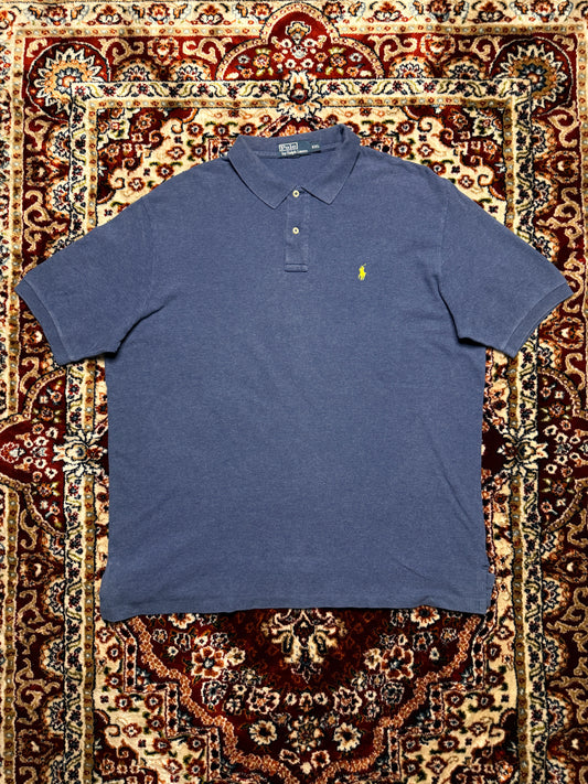 Polo by Ralph Lauren Blue Cotton Polo Shirt - XXL