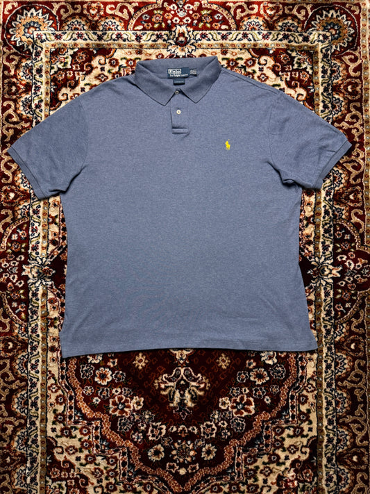 Polo by Ralph Lauren Blue Custom Fit Polo Shirt - XXL