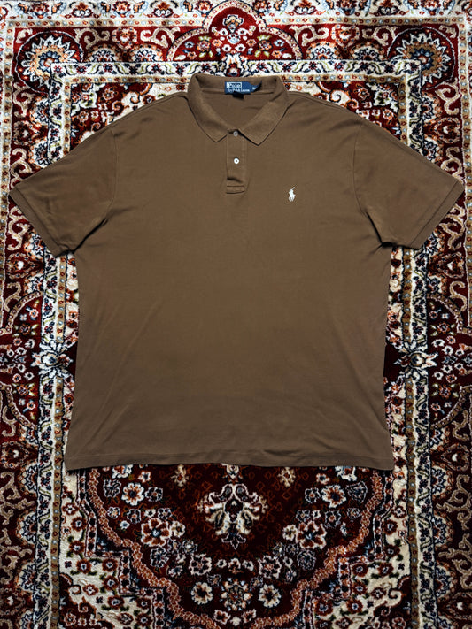 Polo by Ralph Lauren Brown Cotton Polo Shirt - XXL