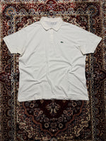 Lacoste White Classic Fit Polo Shirt - 4XL