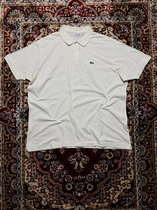 Lacoste White Classic Fit Polo Shirt - 4XL