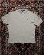Polo by Ralph Lauren Brownish Grey Cotton Polo Shirt - L