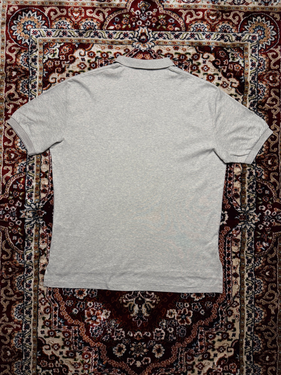 Polo by Ralph Lauren Brownish Grey Cotton Polo Shirt - L