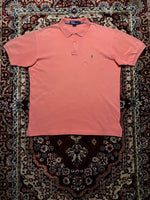 Polo by Ralph Lauren Salmon Pink Cotton Polo Shirt - L