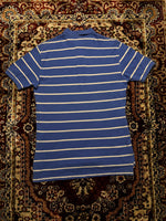 Polo by Ralph Lauren Stripe Blue & White Polo Shirt - M