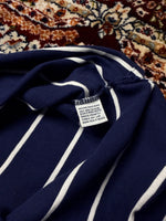 Polo by Ralph Lauren Stripe Dark Blue Polo Shirt - M