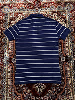 Polo by Ralph Lauren Stripe Dark Blue Polo Shirt - M