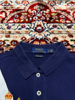 Polo Ralph Lauren Navy Blue Big Pony Custom Slim Fit Polo Shirt - S