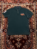 Ralph Lauren Green 3 Pony Custom Slim Fit Polo Shirt - S