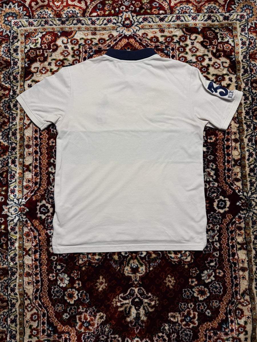 Ralph Lauren White Big Pony Custom Slim Fit Polo Shirt - S