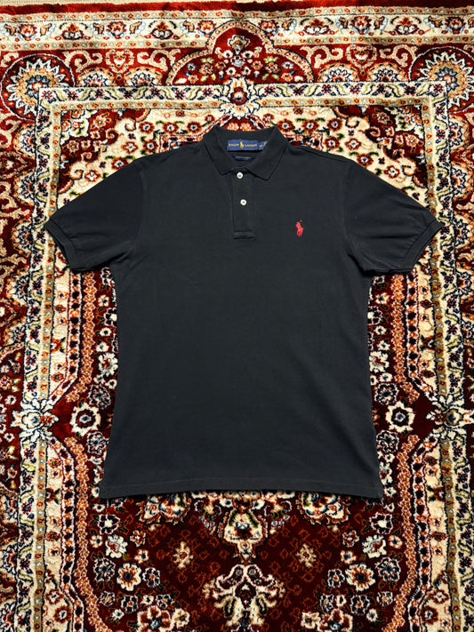 Ralph Lauren Black Custom Slim Fit Polo Shirt - S
