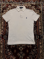 Polo Ralph Lauren White Custom Slim Fit Polo Shirt - S