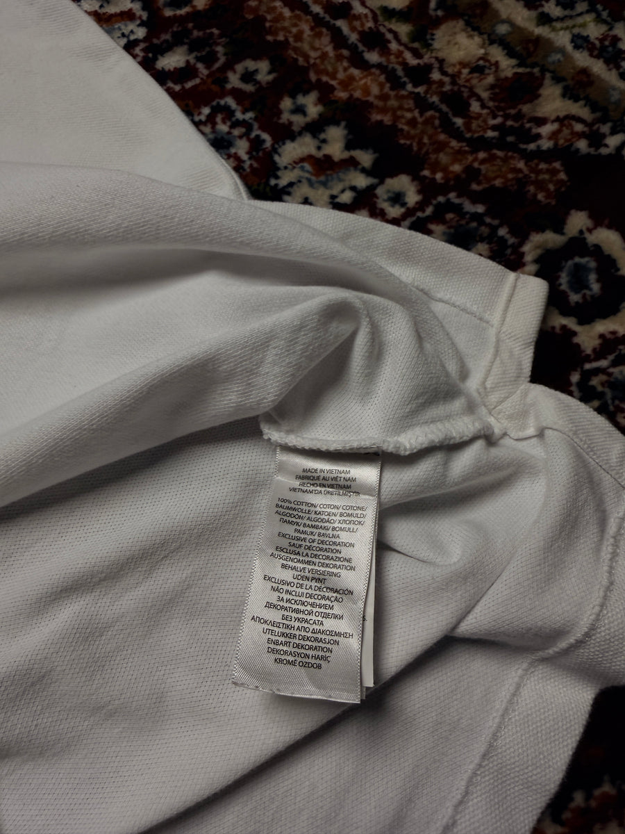 Polo Ralph Lauren White Custom Slim Fit Polo Shirt - S