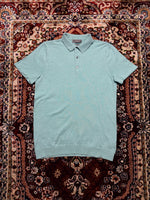 M&S Collection Turquoise Cotton Rich Polo Shirt - S