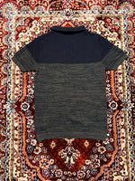Next Patterned Black & Army Green Polo Shirt - M