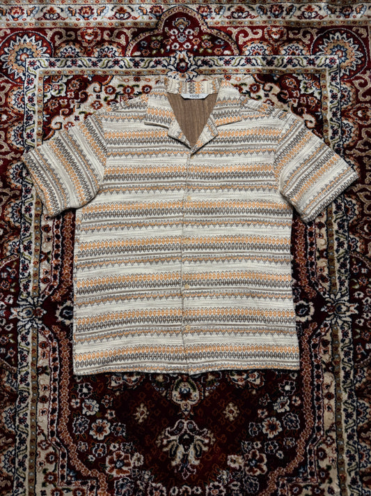 XSIDE Patterned Beige Safari Shirt - S