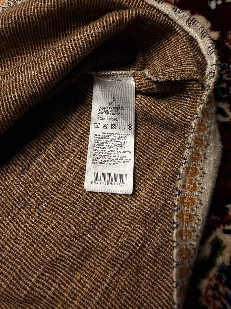 XSIDE Patterned Beige Safari Shirt - S