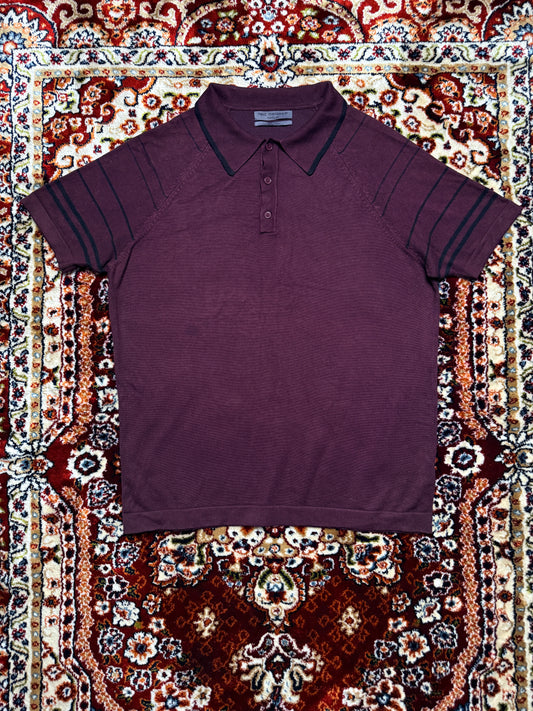 Next Maroon Slim Fit Polo Shirt - M