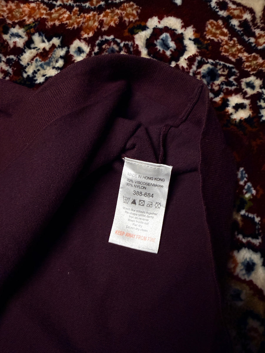 Next Maroon Slim Fit Polo Shirt - M