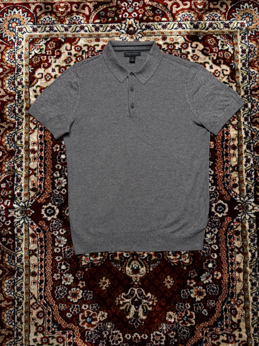 Banana Republic Grey Supima Cotton Polo Shirt - M