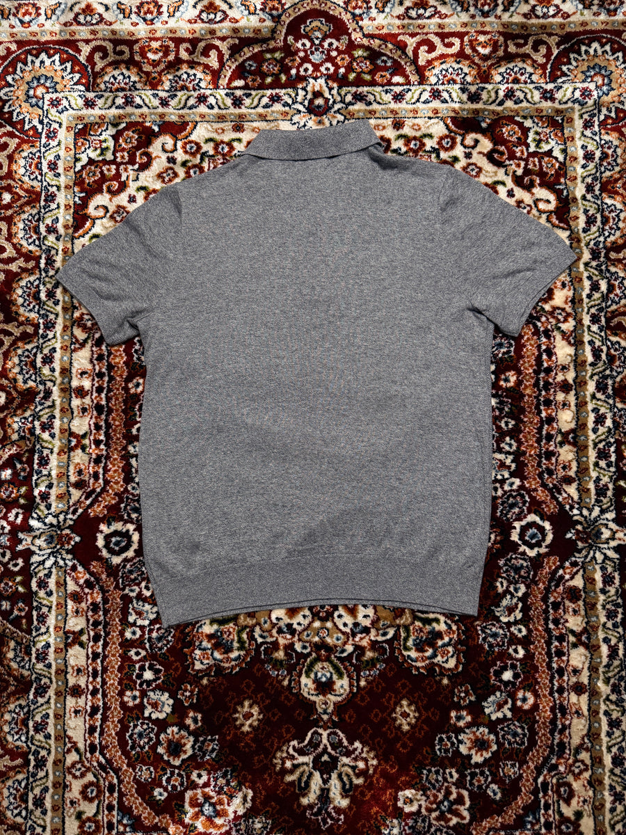 Banana Republic Grey Supima Cotton Polo Shirt - M