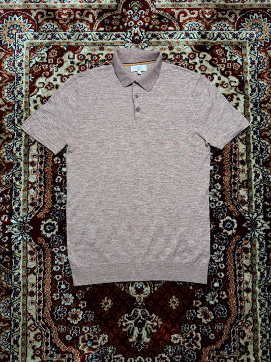Next Salmon Pink Polo Shirt - M