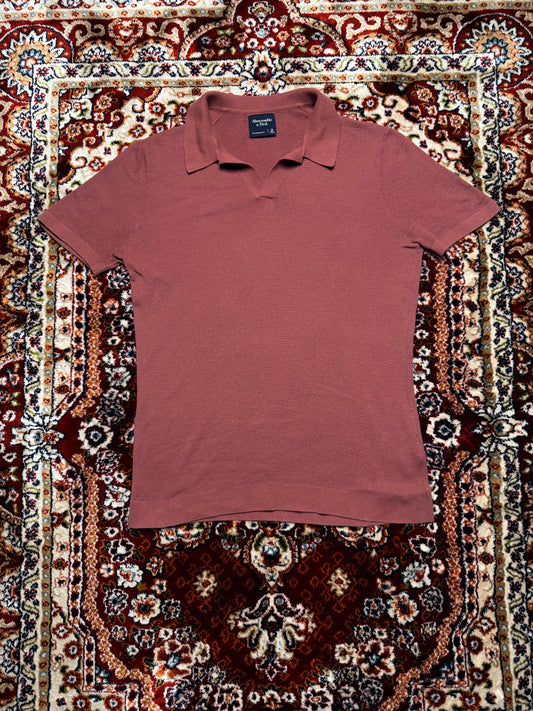 Abercrombie & Fitch Salmon Featherweight Polo Shirt - M