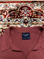 Abercrombie & Fitch Salmon Featherweight Polo Shirt - M