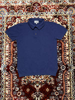 M&S Blue Pure Cotton Polo Shirt - S