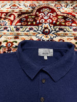 M&S Blue Pure Cotton Polo Shirt - S