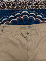 Carhartt Brown Rugged Flex Relaxed Fit Canvas Work Pants - 33