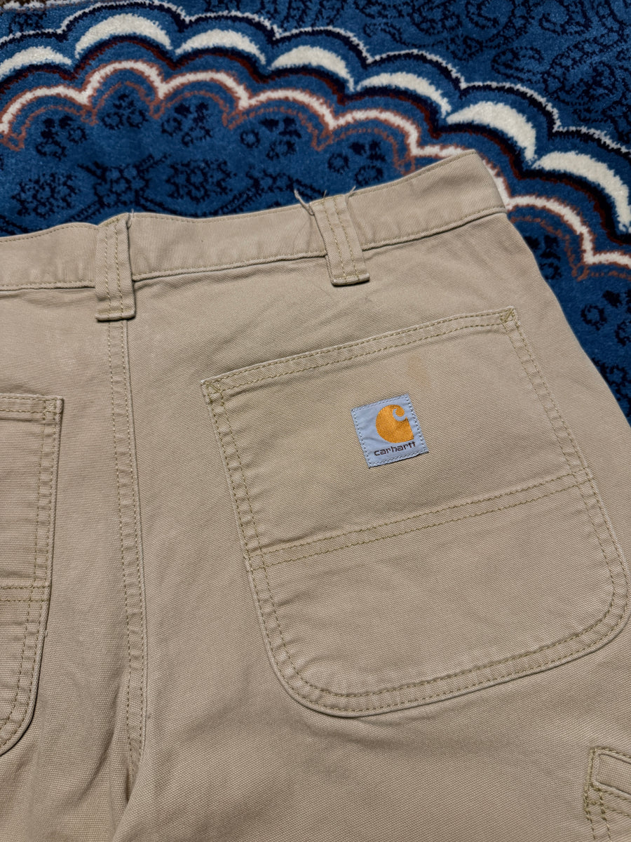 Carhartt Brown Rugged Flex Relaxed Fit Canvas Work Pants - 33
