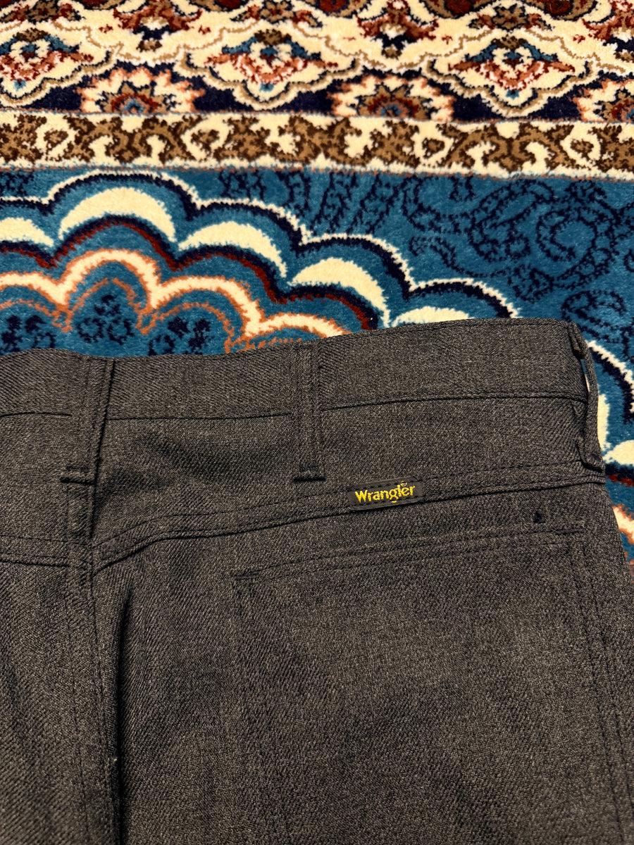 Wrangler Grey Straight Fit Pants - 36