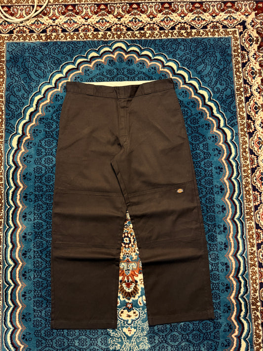 Dickies Black Cotton Pants Loose Fit - 36
