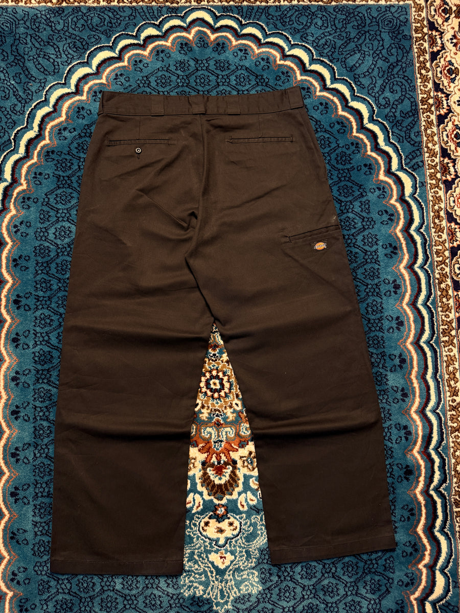Dickies Black Cotton Pants Loose Fit - 36