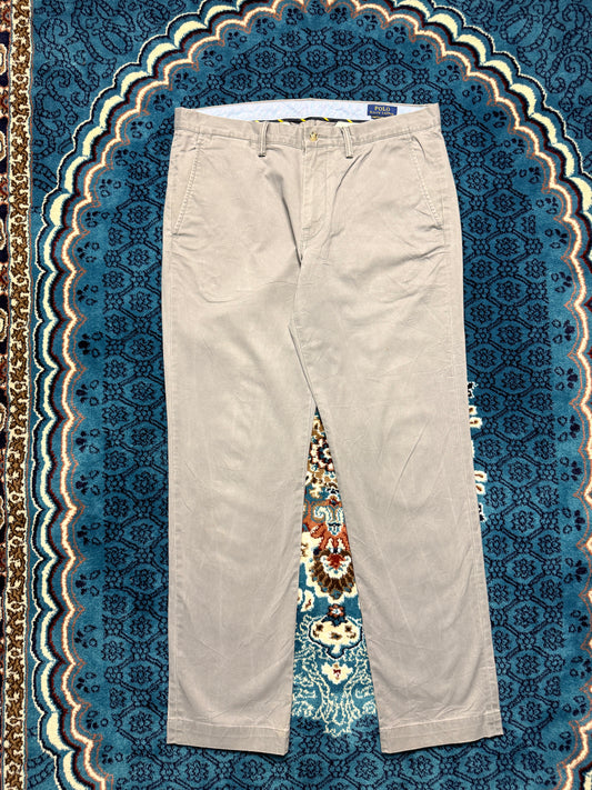 Polo Ralph Lauren Grey Stretch Straight Fit Chinos - 34
