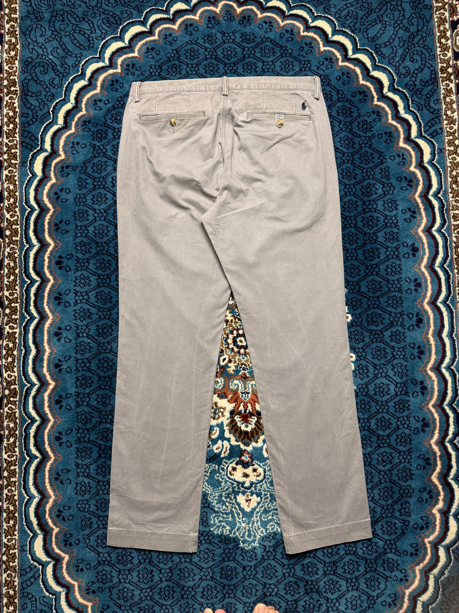 Polo Ralph Lauren Grey Stretch Straight Fit Chinos - 34