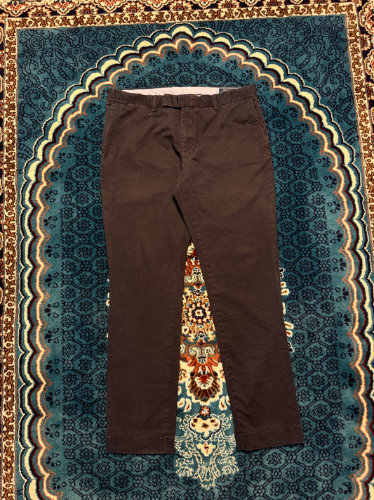Polo Ralph Lauren Navy Blue Slim Stretch Cotton Pants - 34