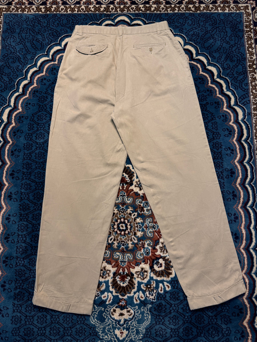 Polo by Ralph Lauren Beige Cotton Pants Distressed - 33