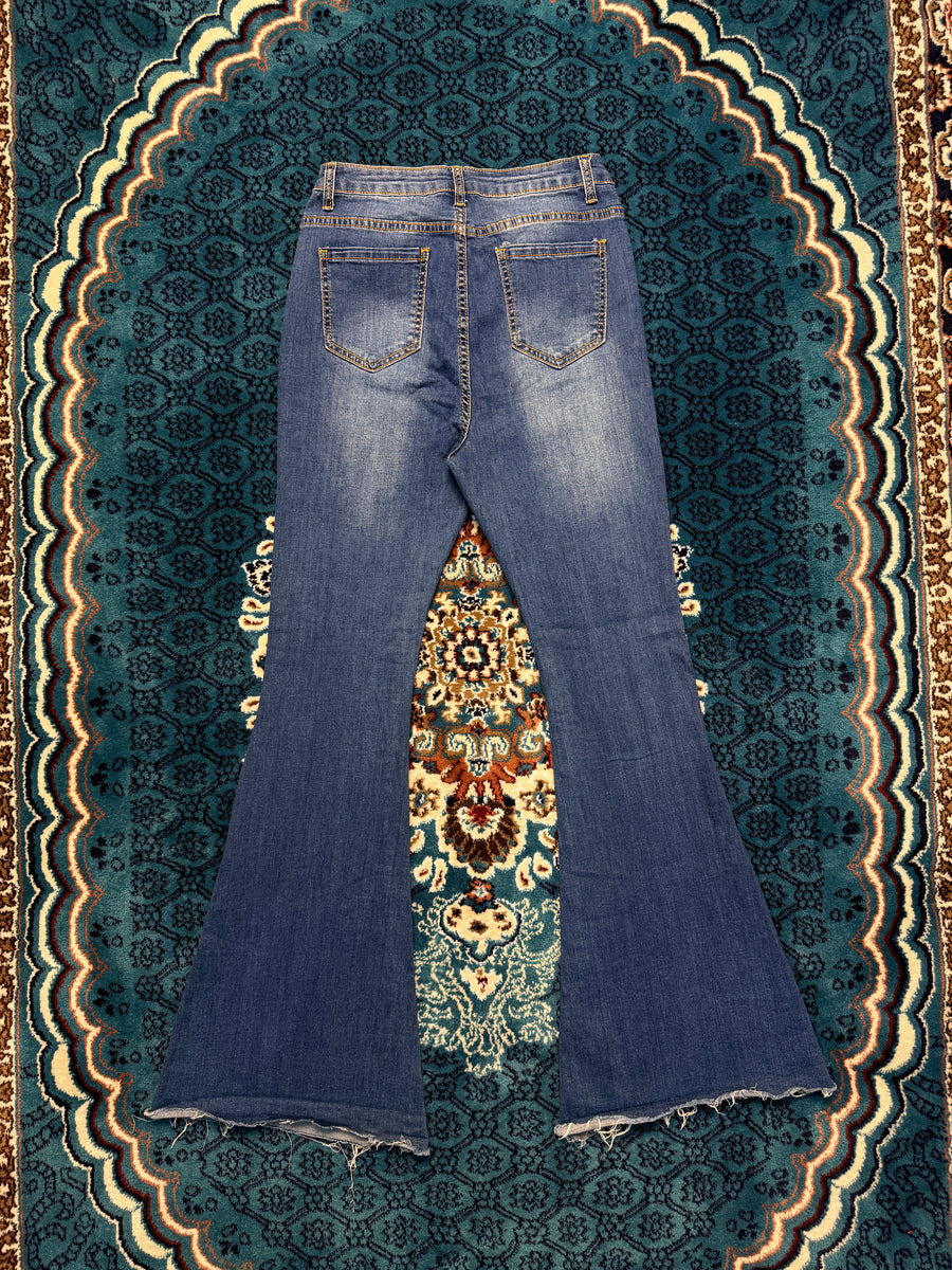 Shein Blue Flared Jeans - M