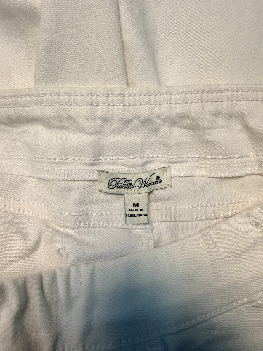 The Pioneer Woman White Straight Fit Jeans - M