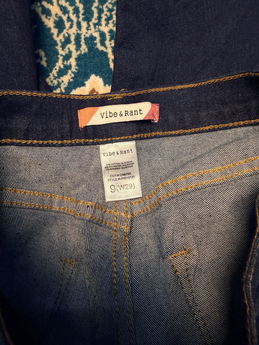 Vibe & Rant Blue Flared Jeans - 9