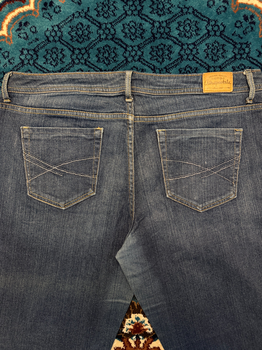 Aeropostale Blue Chelsea Bootcut Jeans - 12