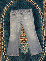 American Eagle Blue Flared Jeans - 36