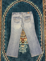 American Eagle Blue Flared Jeans - 36